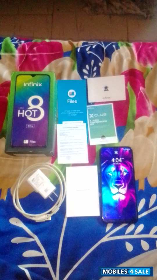 Black Infinix HOT 8 Lite Infinix X650