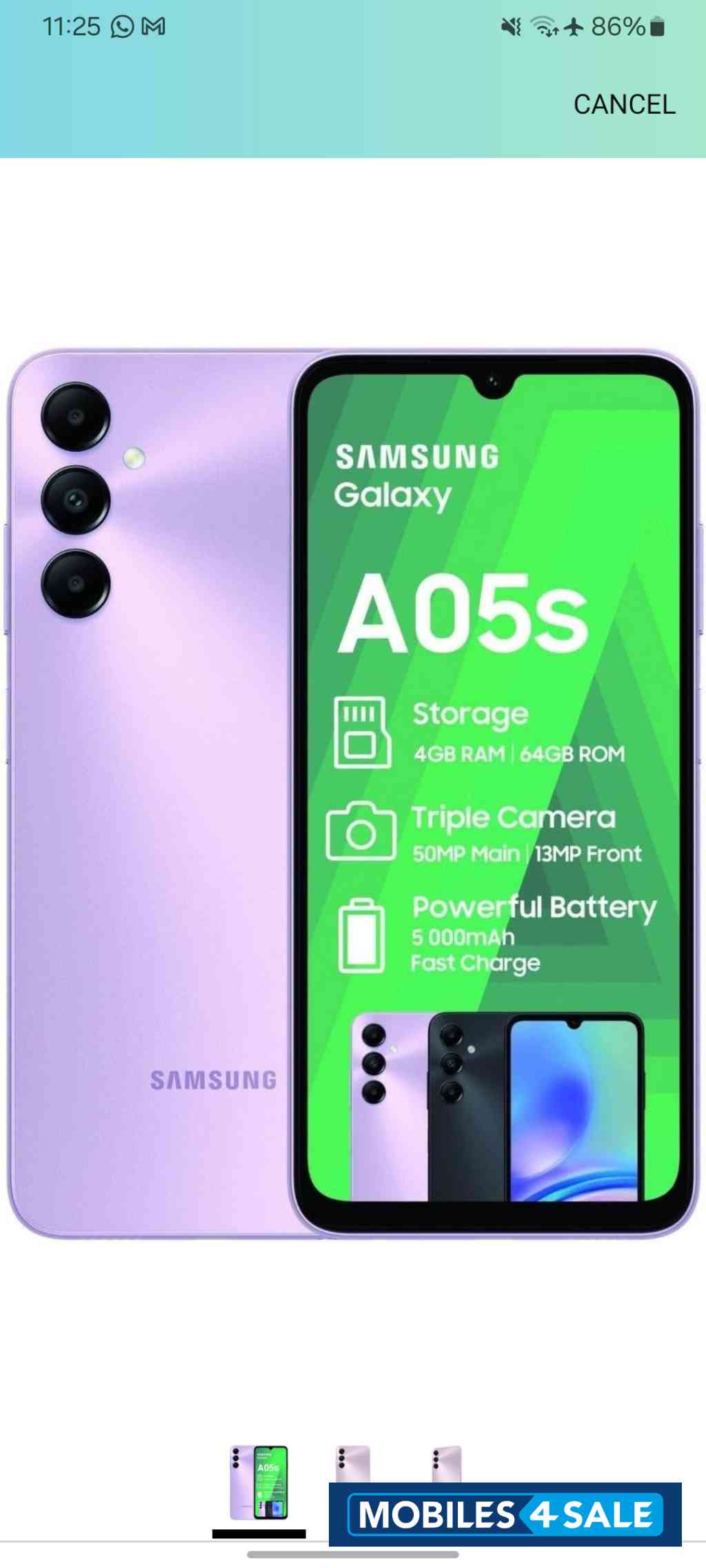 Samsung A05s SM-A057F/DS